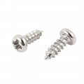 Uxcell 50 Pcs M2 X 6mm Stainless Steel Phillips Round Head Self Tapping Screws Bolts