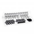 Httmt Mt215-016-rd- Silver Normal Fairing Bolts Kit Compatible With 2003-2006 Kawasak Ninja Zx6r Zx 636 Zx6rr