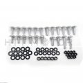 Httmt Mt215-016-rd- Silver Normal Fairing Bolts Kit Compatible With 2003-2006 Kawasak Ninja Zx6r Zx 636 Zx6rr