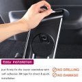 Lexley Carbon Fiber Style Third Row Water Cup Holder Cover Trim Panel Interior Accessories Abs For Toyota Highlander 2020 2021