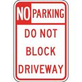 Compliancesigns Aluminum Parking Control Sign Reflective 18 X 12 In With Not Allowedfo English White 