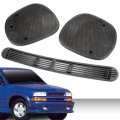 Dash Vent And Speaker Grille Set For Chevy S10 1998 2004 Blazer 2005 Gmc Jimmy 2001 Sonoma Oldsmobile Bravada Black 3 Piece 