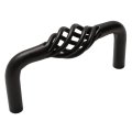 Cosmas 5 Pack 9992-030fb Flat Black Birdcage Cabinet Hardware Handle Pull 3 Hole Centers 