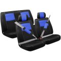 Pilot Automotive Sc-310b Blue Sport Mesh Combination Seat Cover Kit 8 Piece 