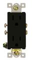 Rdbrn Decorative Duplex Receptacle 15amp Brown 