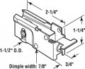 Prime-line D 1525 1-1 2 In Sliding Glass Door Roller Assembly For Marshall Single Pack