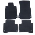 Velour Floor Mats For Mercedes S Class 2013 2020 Custom Fit Front And Rear Black Carpet Liners Anti Slip All Season Full Set 