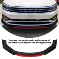 Front Lip 6pcs Bumper Body Kit Carbon Fiber Style Fit Spoiler For Cars