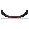 Front Lip 6pcs Bumper Body Kit Carbon Fiber Style Fit Spoiler For Cars