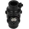Black Universal Steering Shaft U-joint Coupler 3 4 6 Spline 3 Round Single 83mm U Joint 