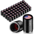 Tallew 50 Pack Tire Valve Stem Cap Cover For Car American Flag Tires Air Caps Metal With O Rubber Ring Corrosion Resistant 