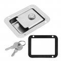 Trailer Door Latch Stainless Paddle Flush Mount 