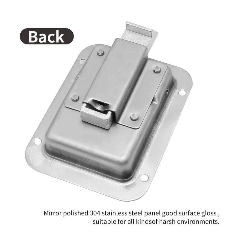 Trailer Door Latch Stainless Paddle Flush Mount