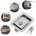 Trailer Door Latch Stainless Paddle Flush Mount