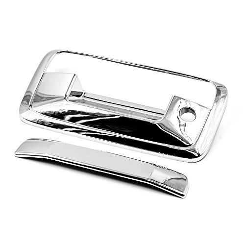 Sizver Chrome Tail Gate Cover For 2014-2018 Chevy Silverado 1500 No Camera Hole