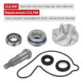 Water Pump Rebuild Kit With Cnc Impeller Bearing Seal Shaft For Honda Trx450r Trx450er Trx450 2004-2014 O E M 19241-mey-670