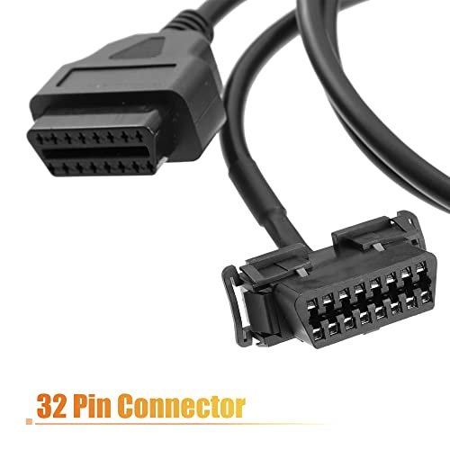 5 Set Obd Ii Obd2 16pin Extension Splitter Y Cable 1 Male To 2 Female With Underdash Bracket