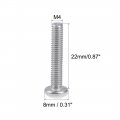 Uxcell M4x22mm Machine Screws Pan Phillips Cross Head Screw 304 Stainless Steel Fasteners Bolts 20pcs