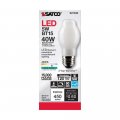 Satco 6pk 5w Bt15 Led 4000k Medium Base White Dimmable 40w Equiv