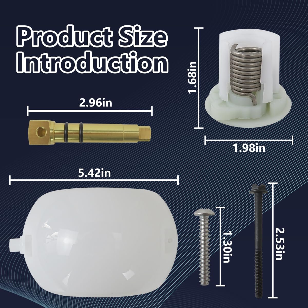 385318162 Rv Toilet Flush Pedal Ball Shaft Kit For Dometic Sealand Vacuum Model Toilets