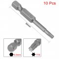 Uxcell 10 Pcs T15 Magnetic Torx Screwdriver Bits 1 4 Inch Hex Shank 2-inch Length S2 Power Tool