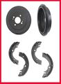 Rear Brake Drums Shoes 3pc Replacement Part For Honda Civic Hybrid 2003-2005 Models Only 
