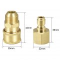 Uxcell Garden Hose Brass Quick Connect Set Fittings M18x1 5 Male M18 Female Thread Water Connectors Pressure Washer Adapter