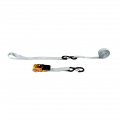 Waltyotur Truck Tie Down Gear 1 Inch Ratchet Strap 15 Feet Pack 4 Silver And 2 200 Pounds Of Breaking Strength Motorcycle