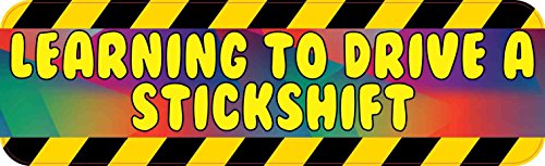 10in X 3in Rainbow Learning To Drive A Stickshift Magnet Magnetic Magnets By Stickertalk