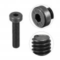 Uxcell M4x20mm Hex Socket Thin Head Cap Screw Bolts 12 9 Grade Carbon Steel 20pcs