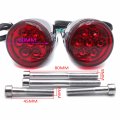 Httmt- Red Rear Led Running Brake Turn Signal Light Indicator For H-d Xl883 1200 Fxd Fxdb Fxdc