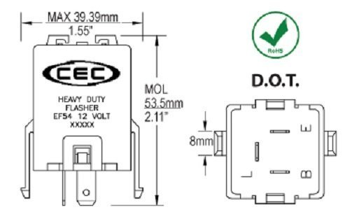 Cec Industries Ef54 Flasher