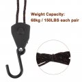 Uxcell 1 8 4mm Ratchet Rope Hanger With Metal Gears 6 6ft 2meter Tie Down Strap Ratcheting Pulley System Bungee Cord For