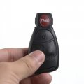 Uxcell Car Replacement Key Fob Shell Case Iyz 3312 For Mercedes-benz 4 Button Black