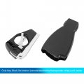 Uxcell Car Replacement Key Fob Shell Case Iyz 3312 For Mercedes-benz 4 Button Black