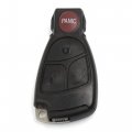 Uxcell Car Replacement Key Fob Shell Case Iyz 3312 For Mercedes-benz 4 Button Black