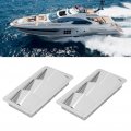 Boat Louvered Vent Cover Pair Marine Stainless Steel 3 Slots 210x110mm 304 Universal Slotted