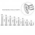 Uxcell M5 Torx Security Screws Kit M5x10 12 16 20 25 30 35 40mm 70pcs 304 Stainless Steel Countersunk Head Tamper Proof Screw W