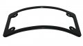 Curved Motorcycle License Plate Frame Black Powder Coated 4 In X 7 Standard Size 