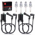 Ignition Coil Spark Plug For Kawasaki Vn1500 Vulcan 1500 1996-2008