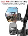 Utv Side Mirrors Extendable Large Rear View For Polaris Ranger Xp 1000 General Can Am Defender Cfmoto Uforce 3 Way Rotation
