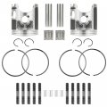 Caltric Cylinder Piston Ring Top End Gasket Kit Compatible With Yamaha Banshee 350 Yfz350 1987-2006
