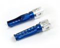 Niche Cycle Supply Billet Aluminum Slash Cut Blue Front Foot Pegs Rests Fits Kawasaki Ninja 250r Ex250f 1988-2005 