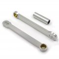Xkh- Motorcycle Silver Lowering Links Compatible With 2003 2006 Cbr 600rr Cbr600rr 2004 2007 Cbr1000rr B00y44ivao