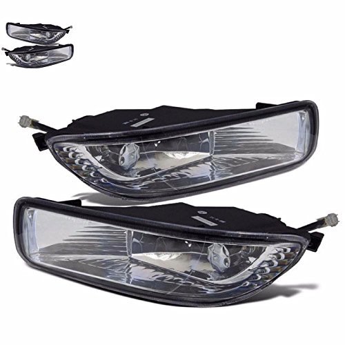 Clear Lens Fog Light Bumper Driving Lamps Kit Compatible With 2003-2004 Toyota Corolla