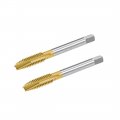 Spiral Point Plug Threading Tap Unc 5 16-18 Thread Ground Threads H2 3 Flutes High Speed Steel Hss 6542 Titanium Coated Round