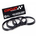 Circuit Performance Hub Centric Rings 4 Pack 108 To 106 1 Black Nylon Compatible With 4runner Tacoma Gx460 Gx470 6-lug Tunda
