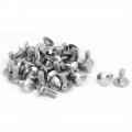 A M8x20mm 304 Stainless Steel Round Cap Square Neck Trailer Carriage Bolts 40pcs 