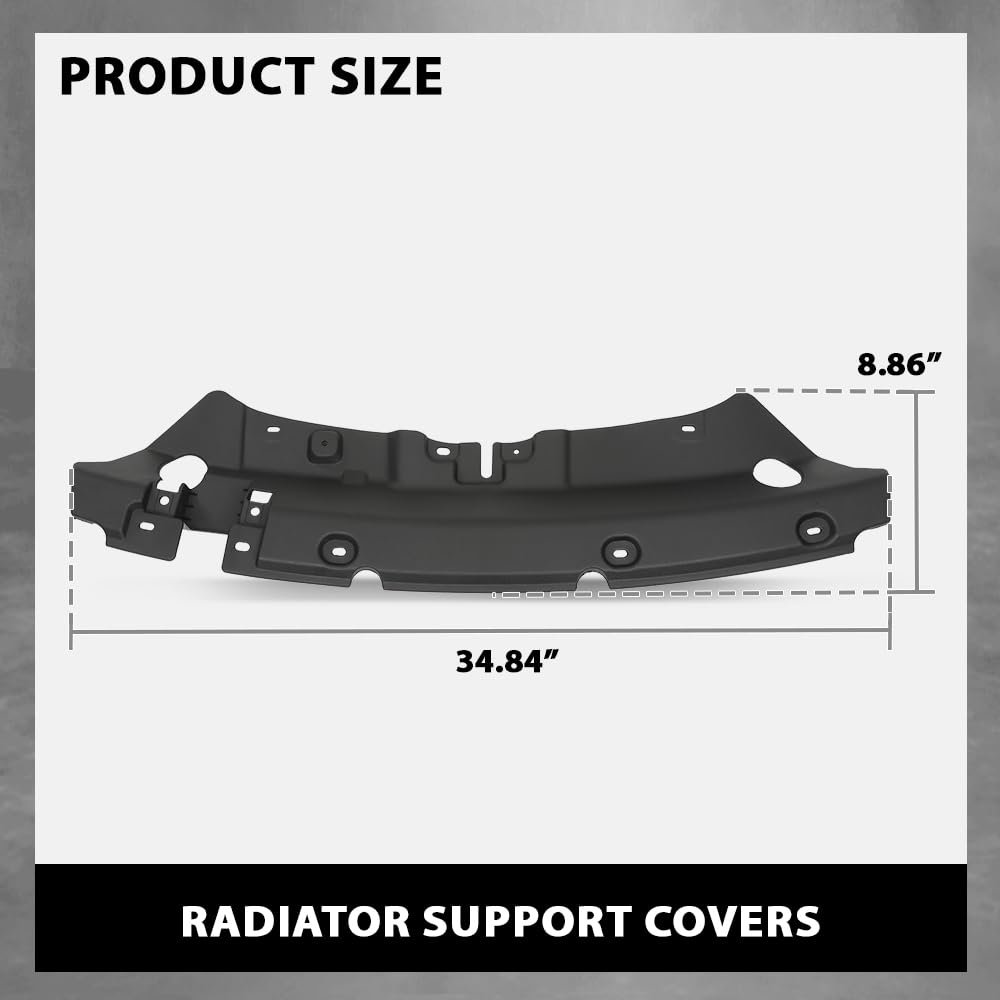 Radiator Support Cover For Ford Escape S Se Titanium 2013 2014 2015 2016 Cj5z8327a Fo1224105 Black Pp Plastic Front End