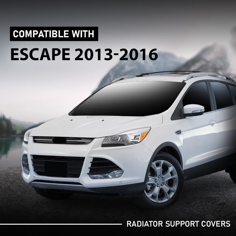 Radiator Support Cover For Ford Escape S Se Titanium 2013 2014 2015 2016 Cj5z8327a Fo1224105 Black Pp Plastic Front End